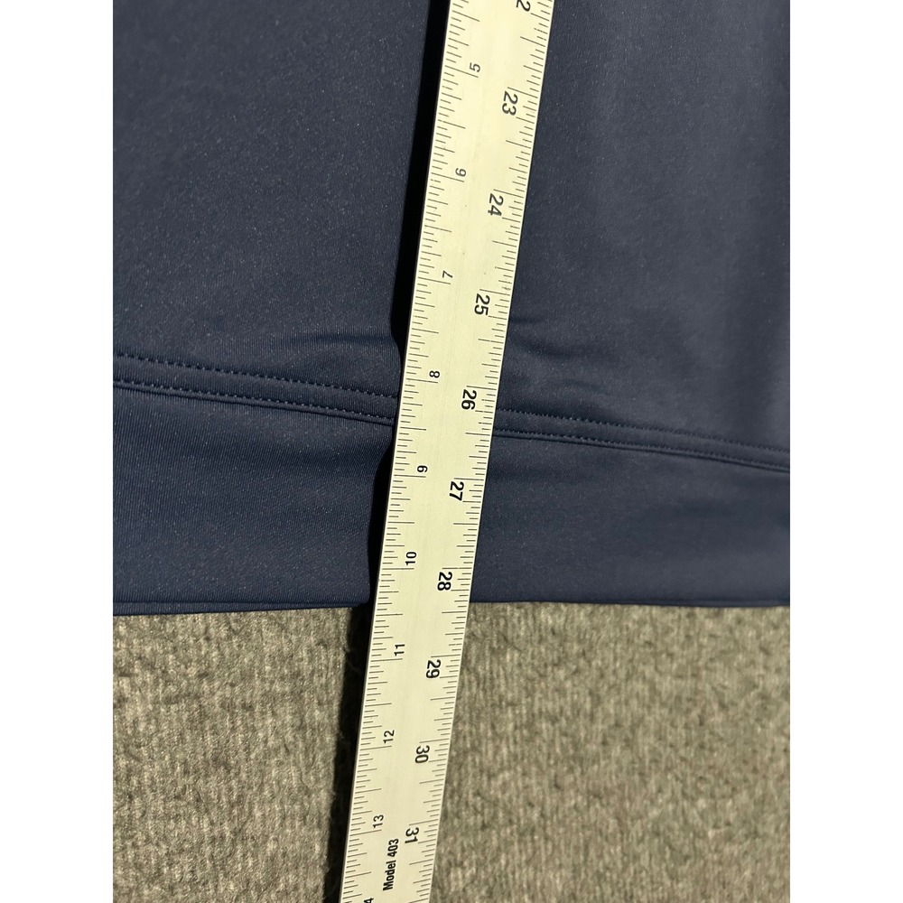 Peter Millar Vest Mens Large Blue Golf Galway Stretch Loop Terry 1/4 Zip - Picture 6 of 7